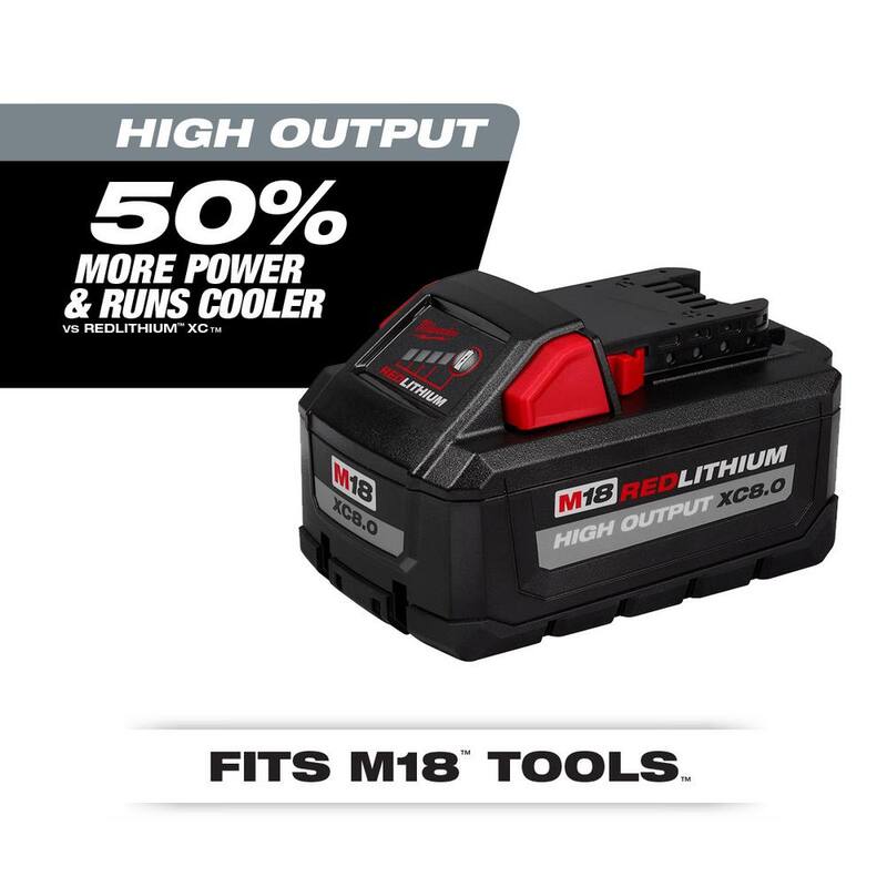 18-Volt Lithium-Ion 8.0 Ah Battery 4-Pack M21365
