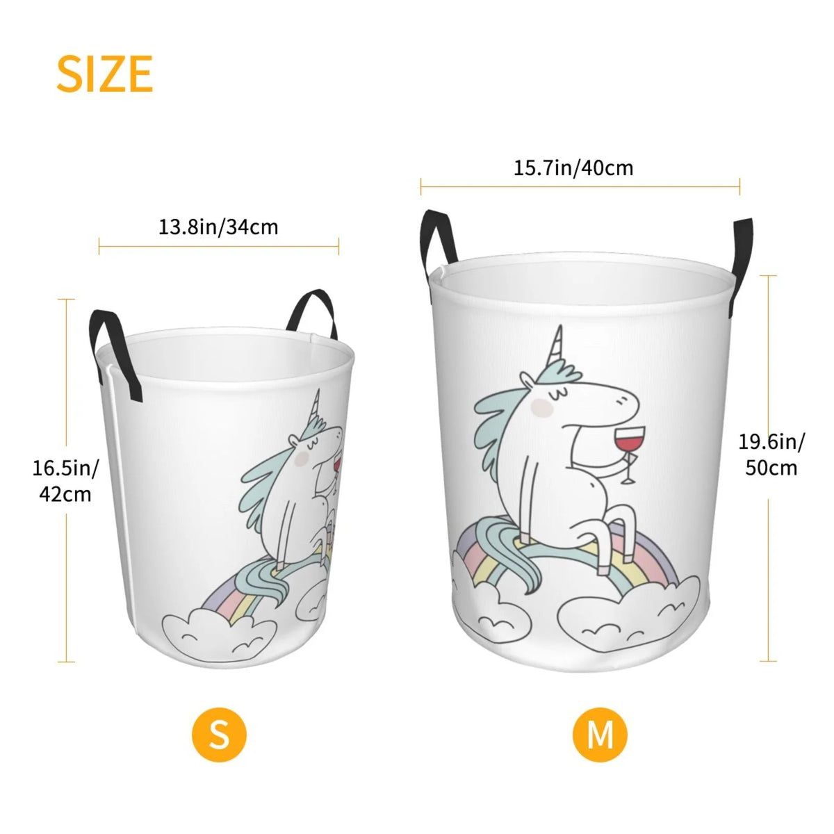 Waterproof Foldable Laundry Hamper with Handles J286129
