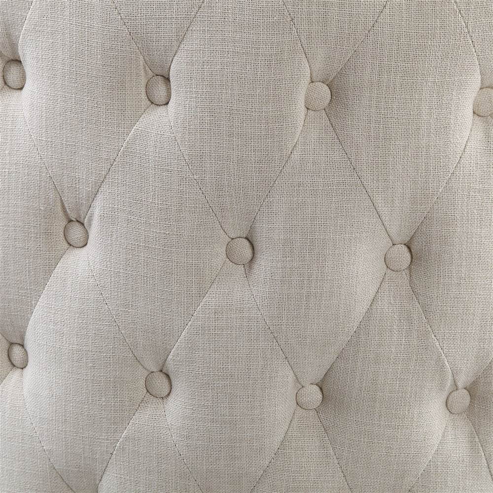 Off White Linen Wingback Chair X802
