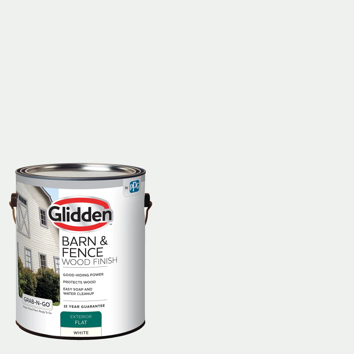 White Flat Exterior Wood Paint 1 Gallon Z2957