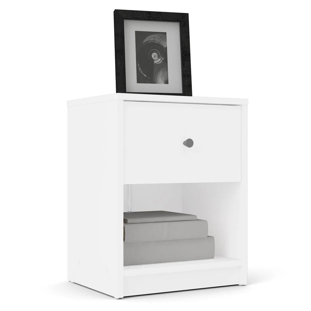 White 1 Drawer Nightstand H56781