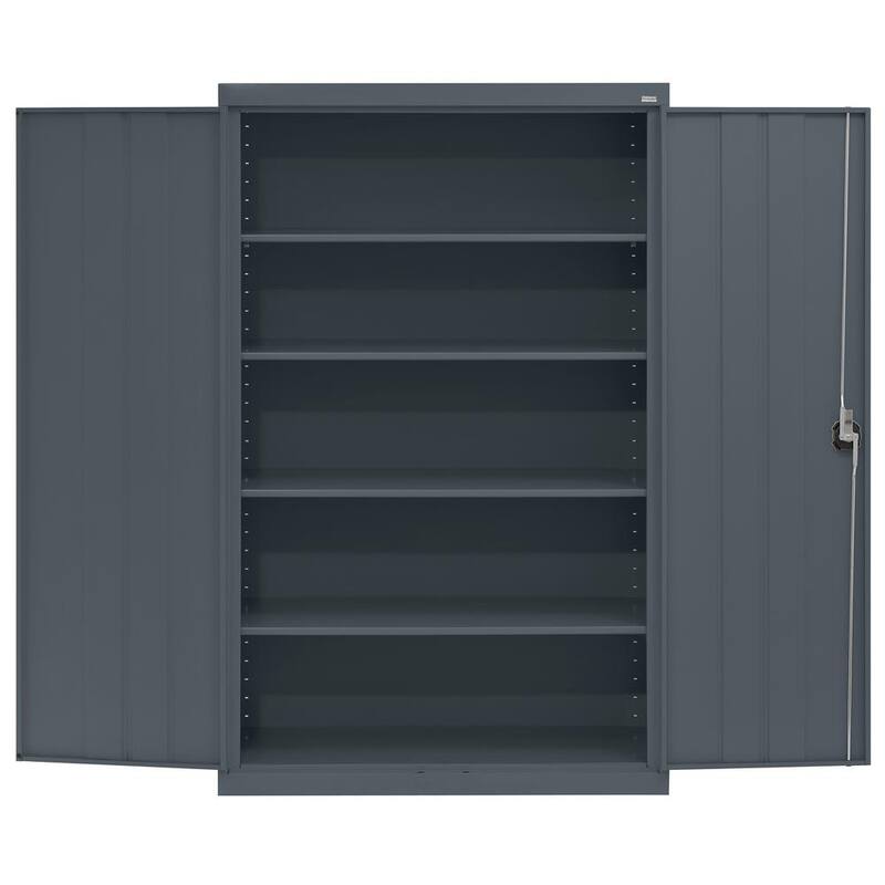Steel Freestanding Garage Cabinet in Charcoal I231940