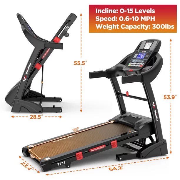 4.5 HP Folding Treadmill J503