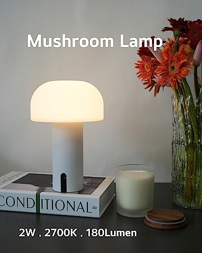 Rechargeable Cordless Waterproof Mushroom Table Lamp G225119