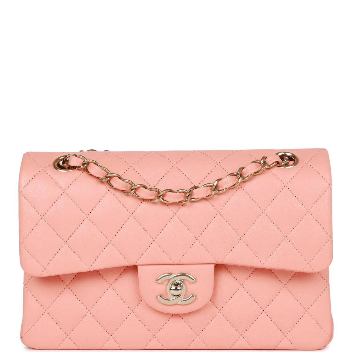 Pink Lambskin Classic Flap Bag F857290