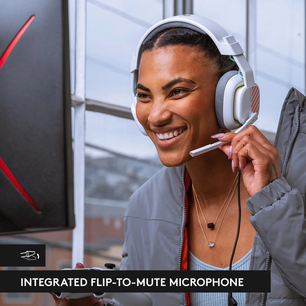 Wired Over-ear Gaming Headset with Flip-to-Mute Microphone B512970