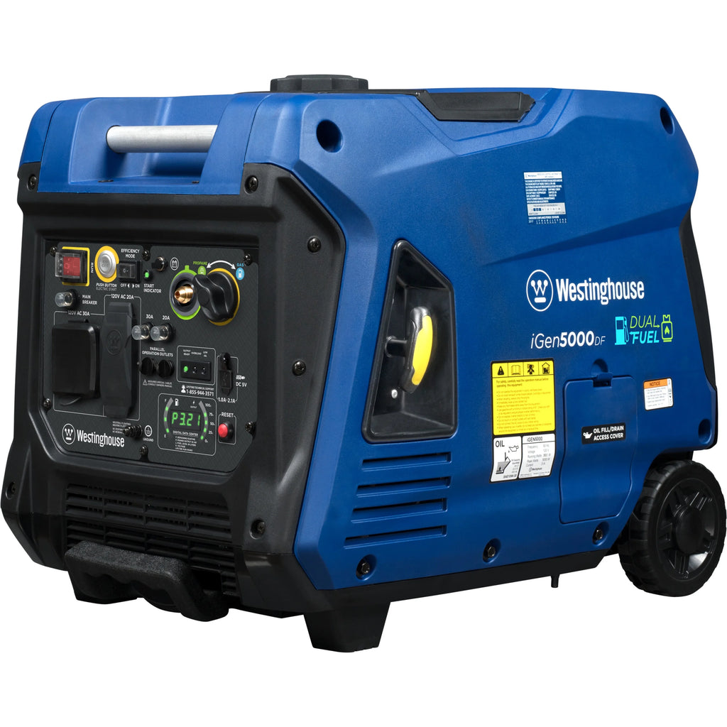 5000 Peak Watt Dual Fuel Portable Inverter Generator A218774