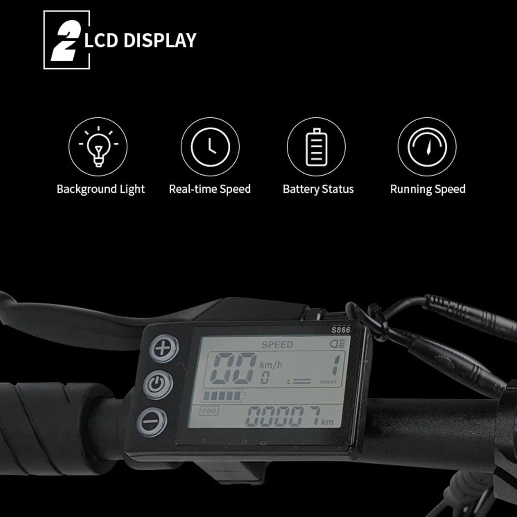 Foldable Electric Bicycle 7 Speed 500W Motor 36V Battery U861