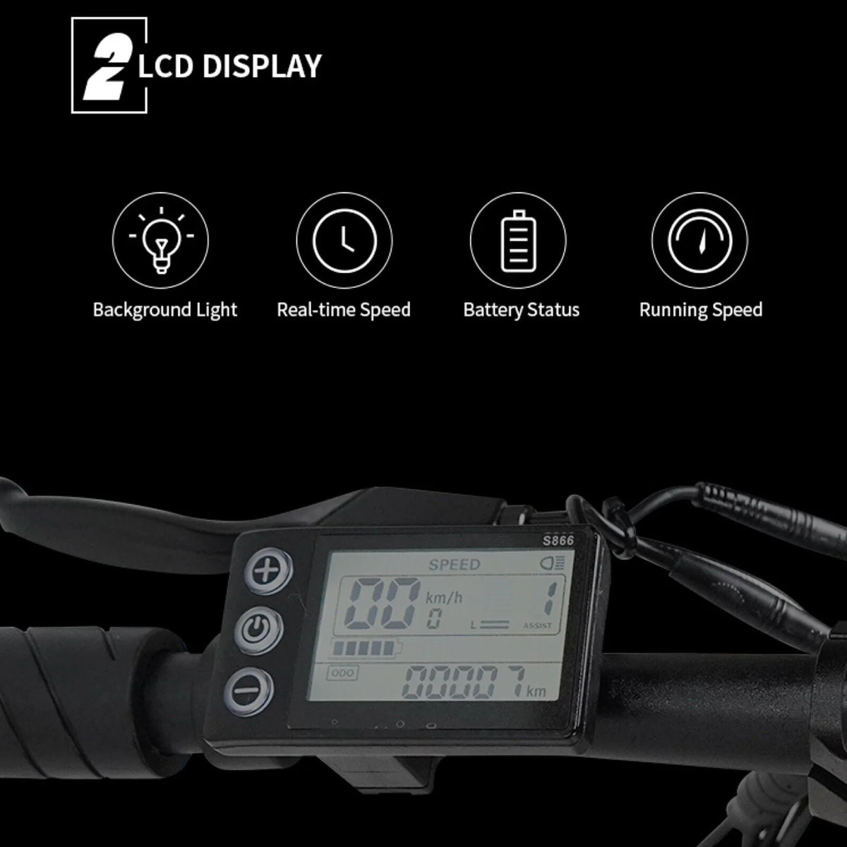 Foldable Electric Bicycle 7 Speed 500W Motor 36V Battery U861