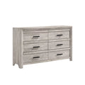 White 6-Drawer Dresser D3283