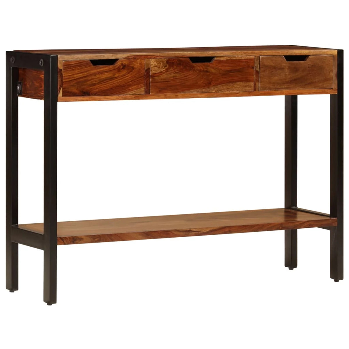 Solid Sheesham Wood Sideboard with 3 Drawers D314150