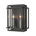 Black Silver 2-Light Wall Sconce G653