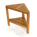 Solid Teak Corner Shower Stool Side Table L3585