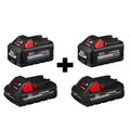 18-Volt Lithium-Ion 6.0 Ah and 3.0 Ah Battery 4-Pack M511066
