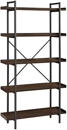 68 Inch Wood Metal Bookcase V238