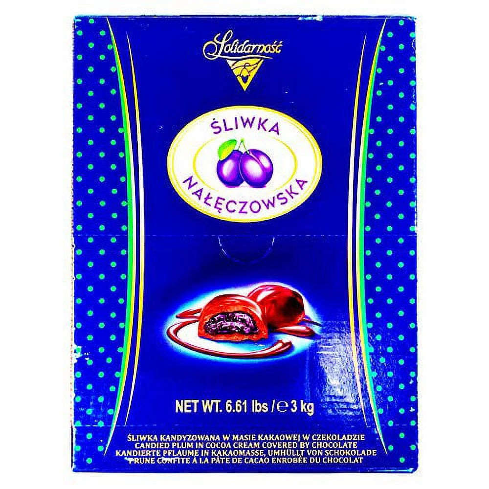 Candied Plums With Cocoa Cream And Chocolate 3 Kg K263489