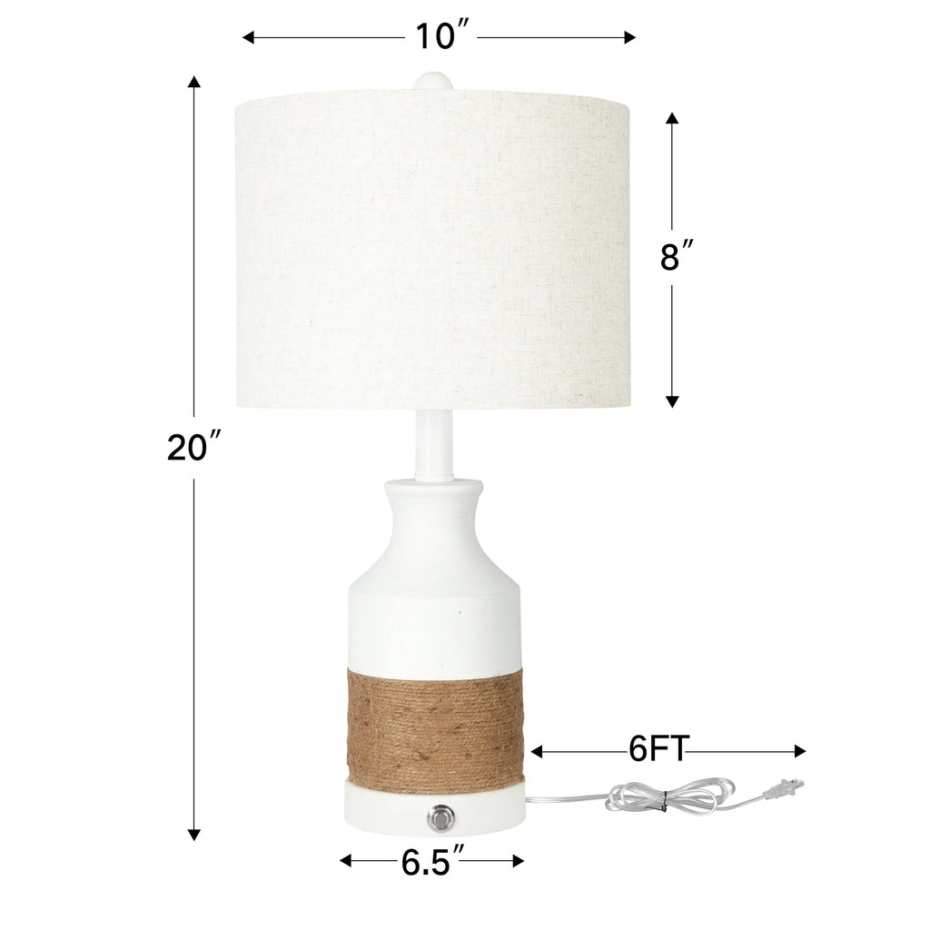Boho Resin Table Lamp Set of 2 E913278