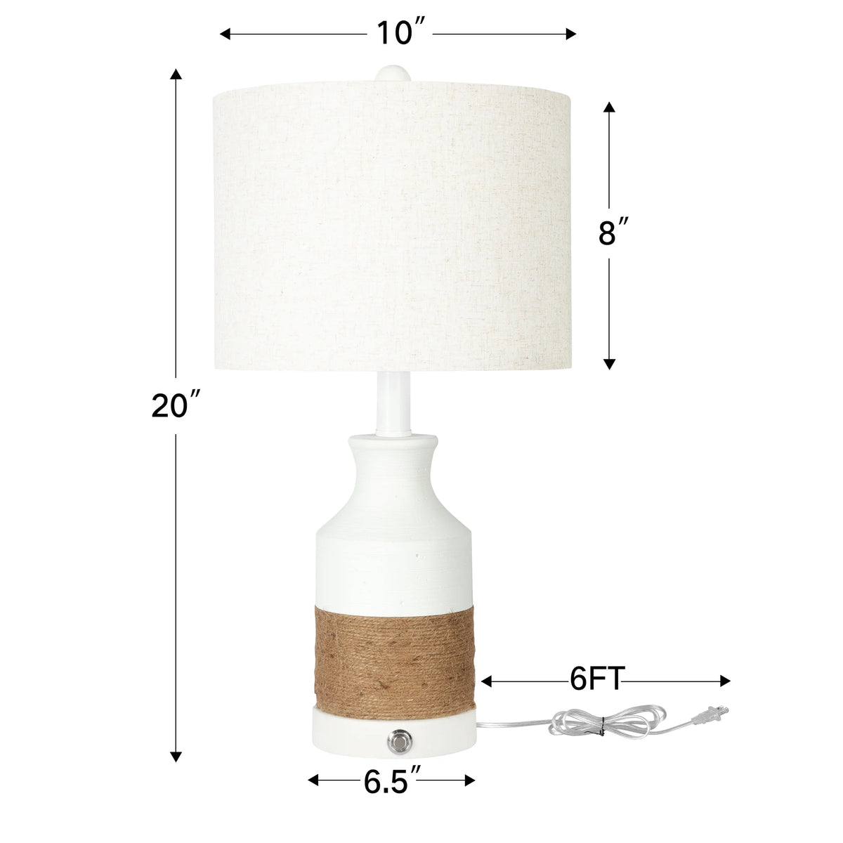 Boho Resin Table Lamp Set of 2 E913278