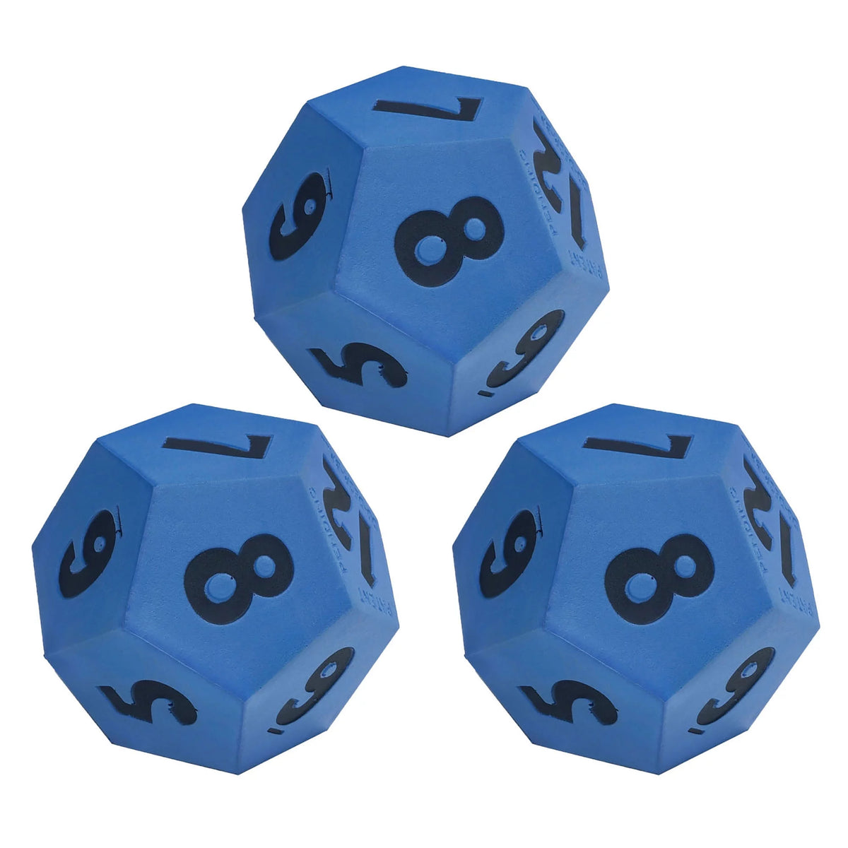 12-Sided Foam Die, 3 Pieces L3110