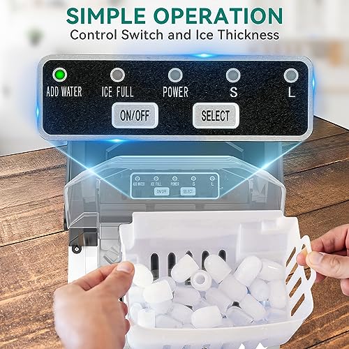 Commercial Stainless Steel Ice Maker Machine with Storage Bin T1773