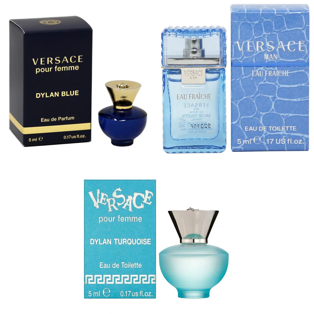 Blue EDP, Eau Fraiche EDT, Turquoise Femme 5ml 3PK Kit T403