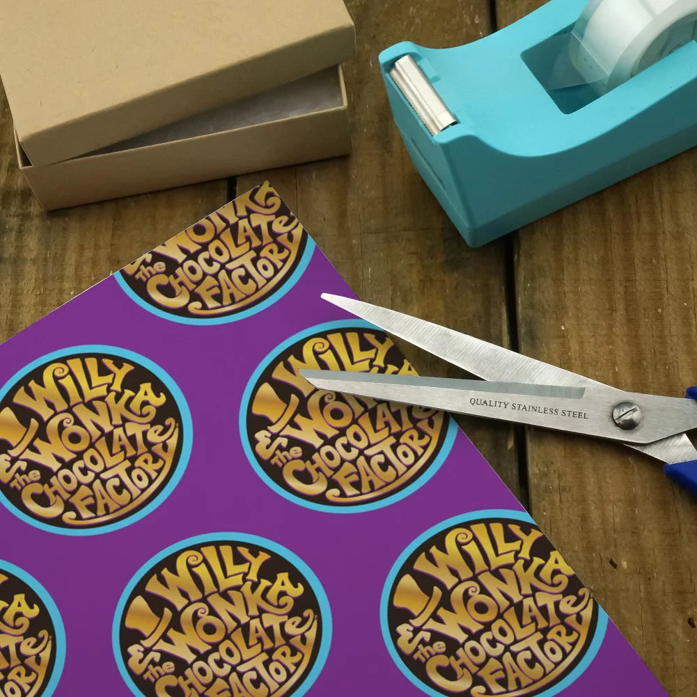 Chocolate Factory Logo Gift Wrap Wrapping Paper D6015