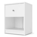 White 1 Drawer Nightstand H56781