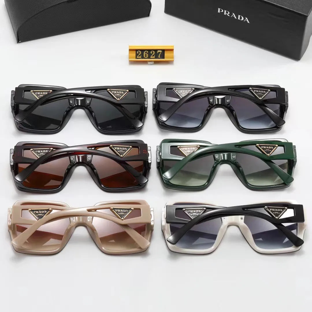 Polarized Triangular Hollow Temple Sunglasses S7387