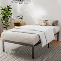 Queen Size Black Metal Platform Bed Frame R28272