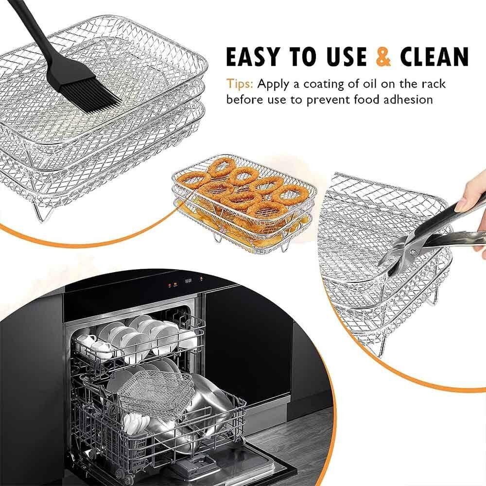 Stainless Steel Air Fryer Rack & Accessories A102506