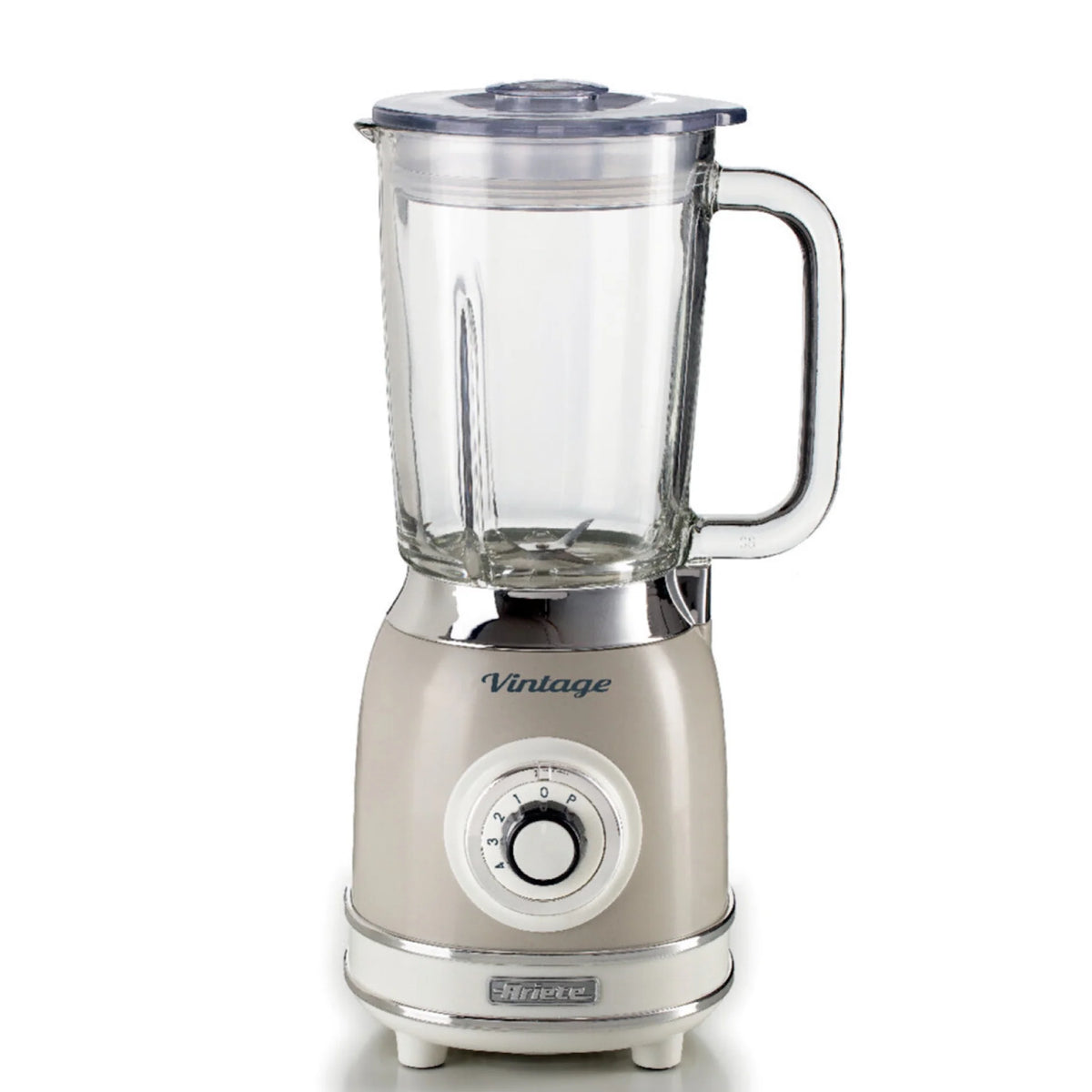 Vintage Blender With Glass Cup Beige 1000W U638866