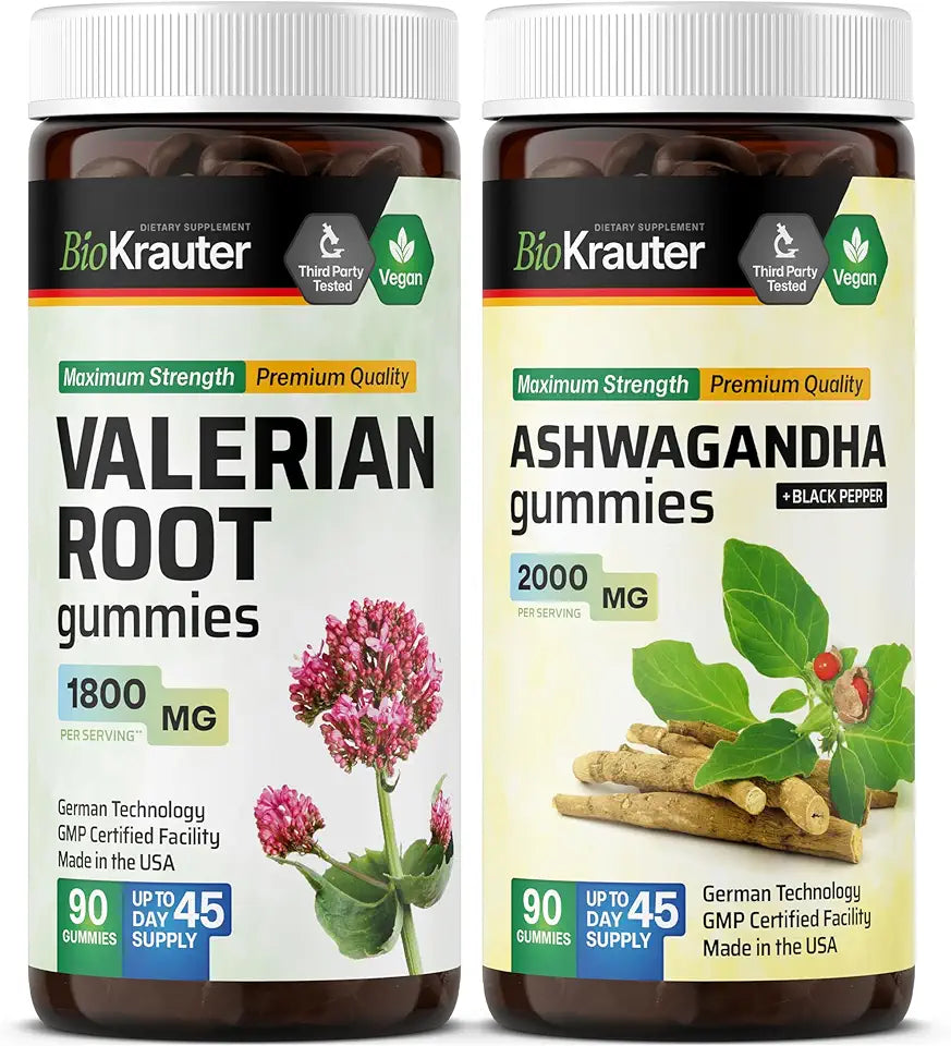 Valerian Root & Ashwagandha 90 Gummies R8040