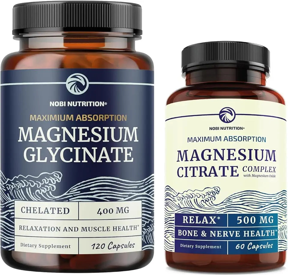 Magnesium Glycinate 400mg & Magnesium Citrate 500 MG T90341