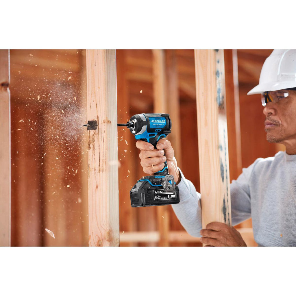 20V Brushless Cordless Hammer Drill and Impact Driver 2-Tool Combo Kit with 5 Ah Batteries and Charger A68061