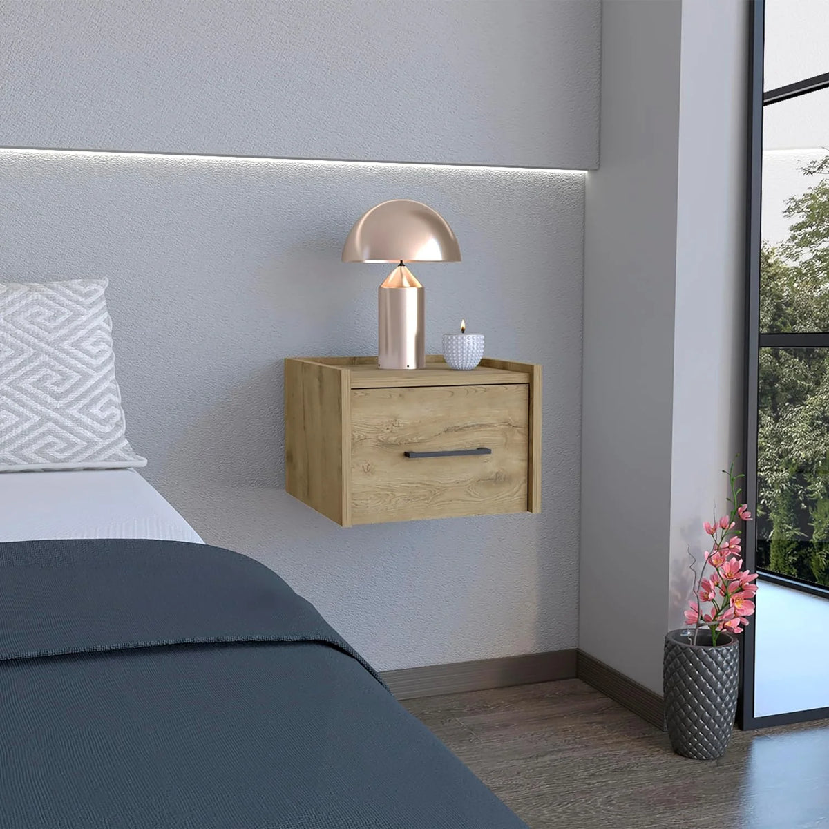 Floating Nightstand with Drawer X2432