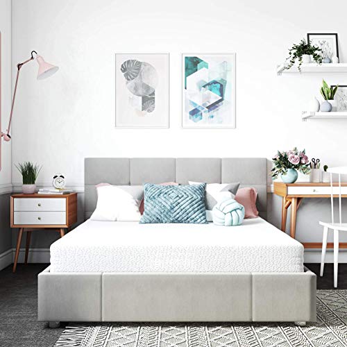 Queen White 10-Inch Gel Memory Foam Mattress W61853