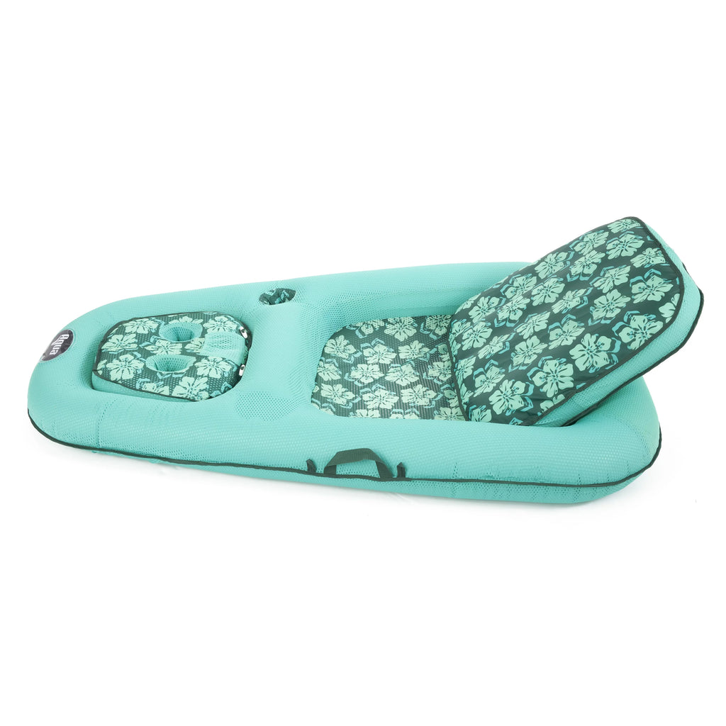 2 in 1 Inflatable Pool Water Lounger, Floral (2 Pack) P184