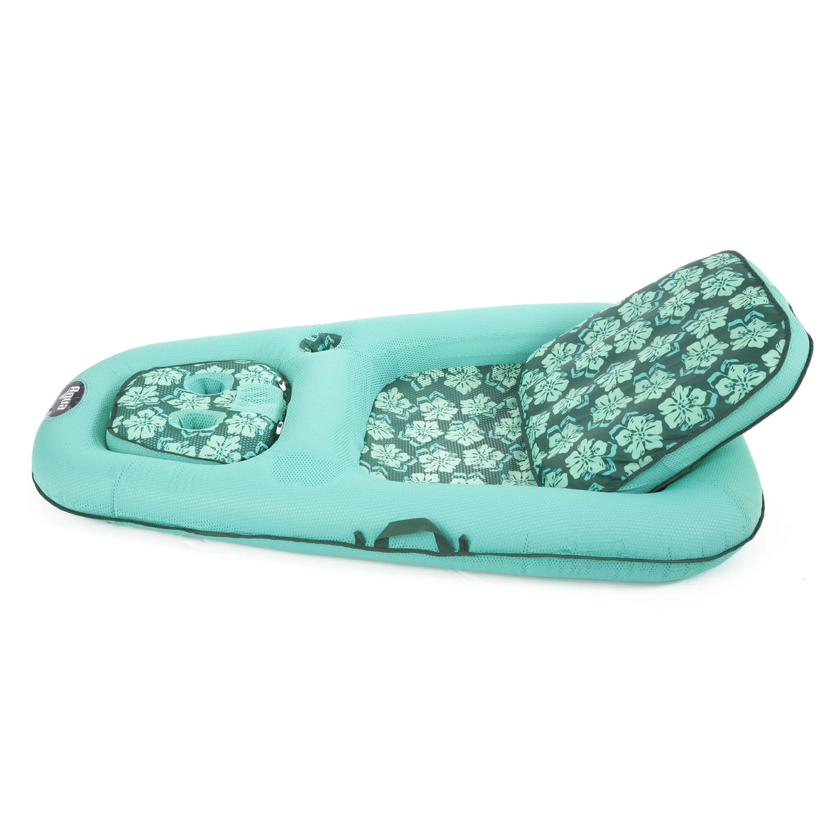 2 in 1 Inflatable Pool Water Lounger, Floral (2 Pack) P184