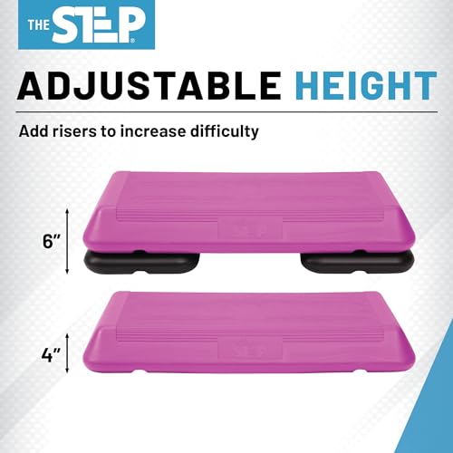Exercise Step Platform with 2 Risers Y126