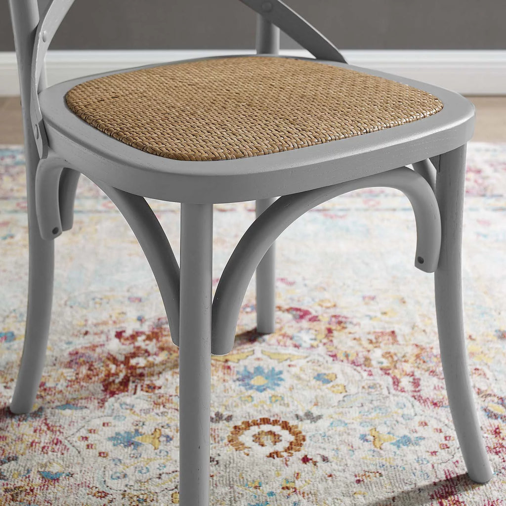 Light Grey Wood Dining Chair V58564