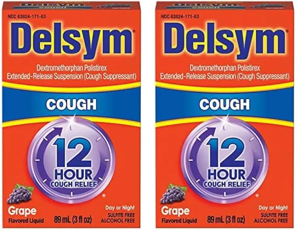 Grape Cough Suppressant Liquid 3 Fl Oz Pack of 2 R2537