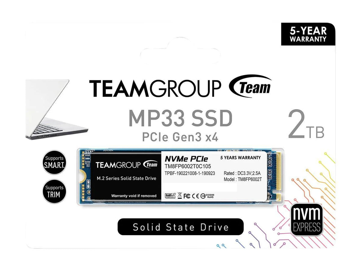 2TB PCIe 3.0 x4 NVMe Internal Solid State Drive (SSD) H561