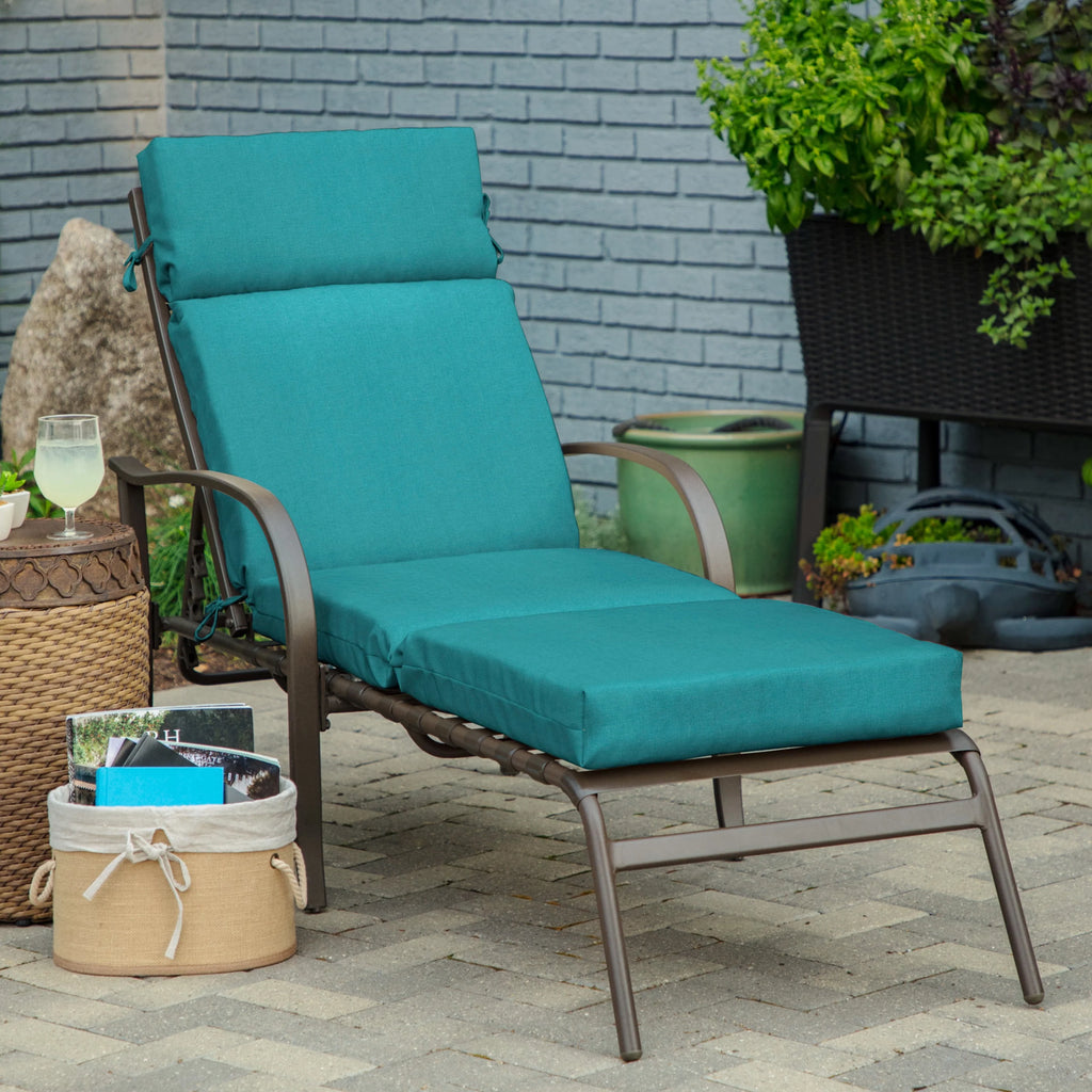 Navy Blue Stripe Chaise Lounge Cushion N117