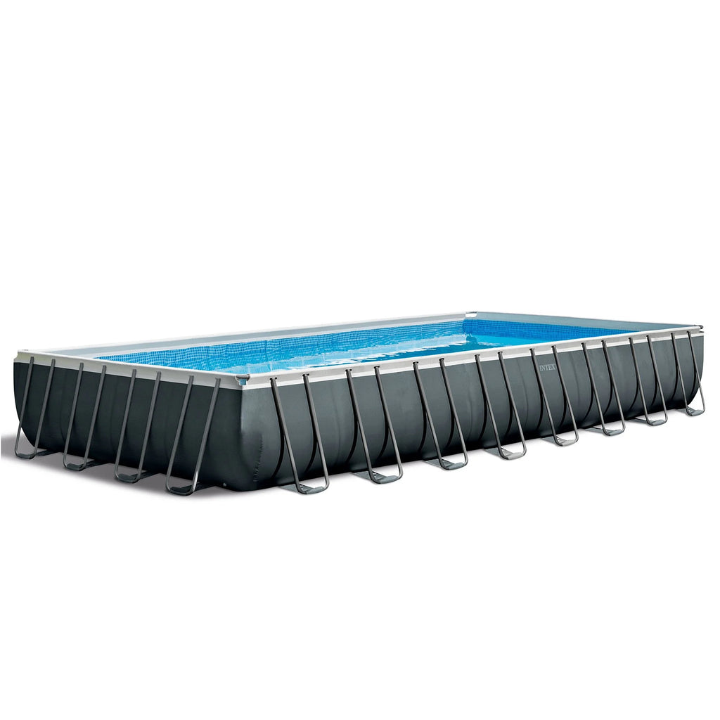 Rectangular Above Ground Pool Set with Filter Pump W34295