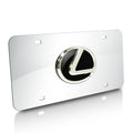 Black Chrome Steel License Plate Q538335