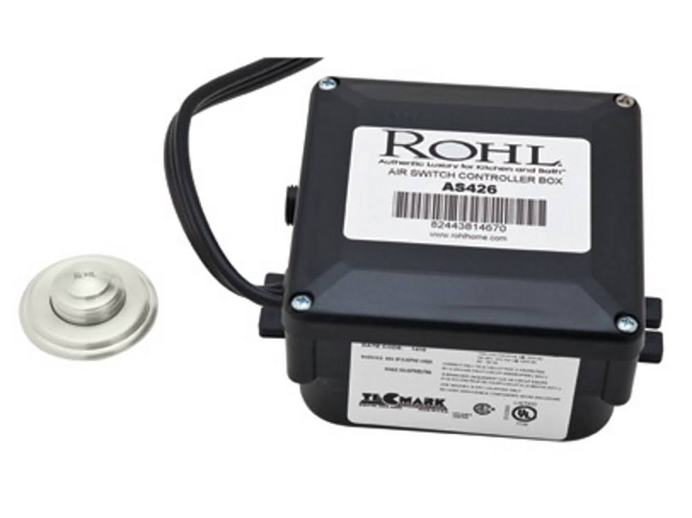 Polished Nickel Air Activated Switch Button with Control Box G830450
