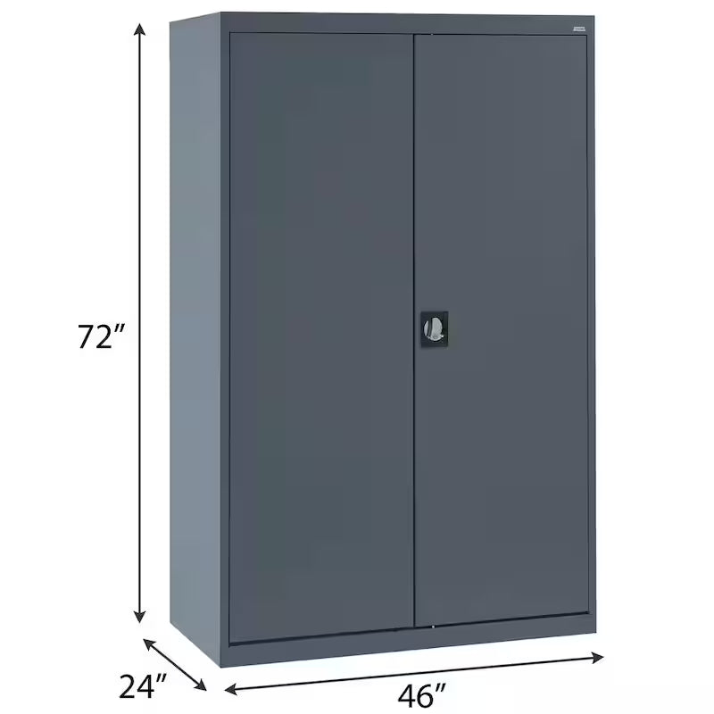 Steel Freestanding Garage Cabinet in Charcoal I231940