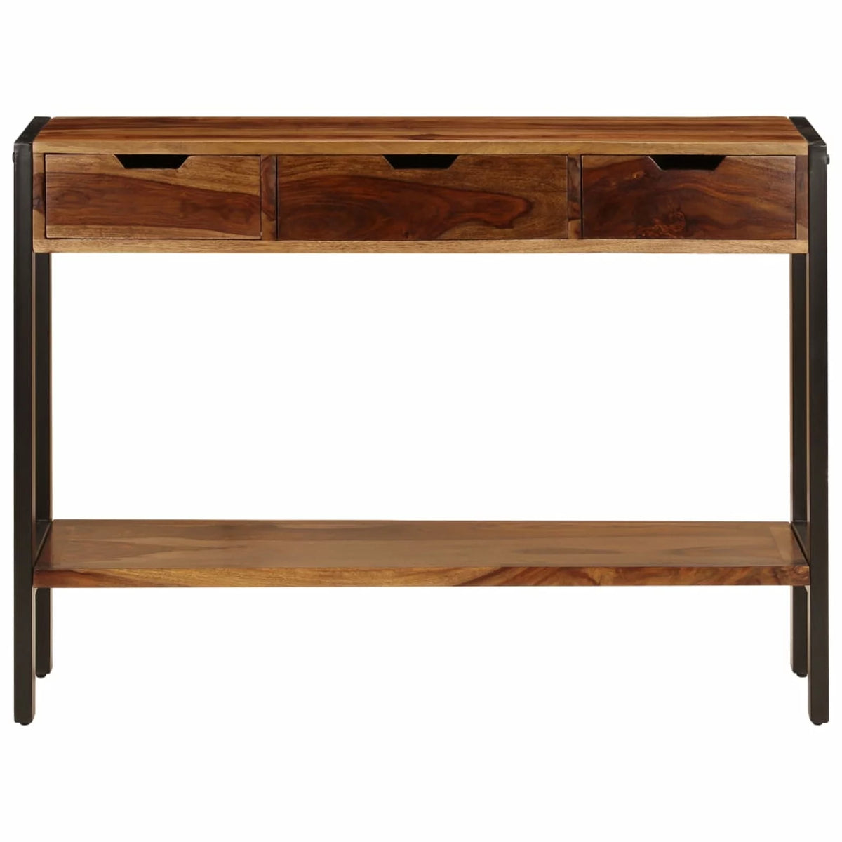 Solid Sheesham Wood Sideboard with 3 Drawers D314150