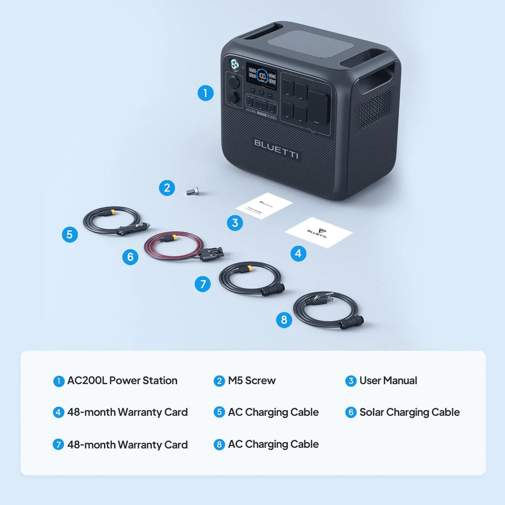 2048Wh 2400W Portable Generator C963