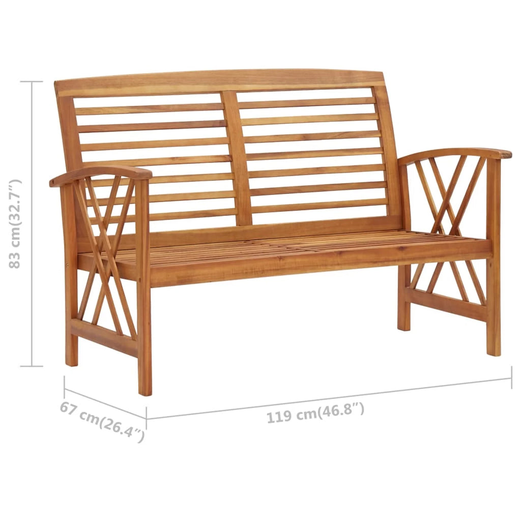 Acacia Wood Outdoor Garden Bench M4549